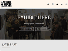 Tablet Screenshot of exhibithere.com
